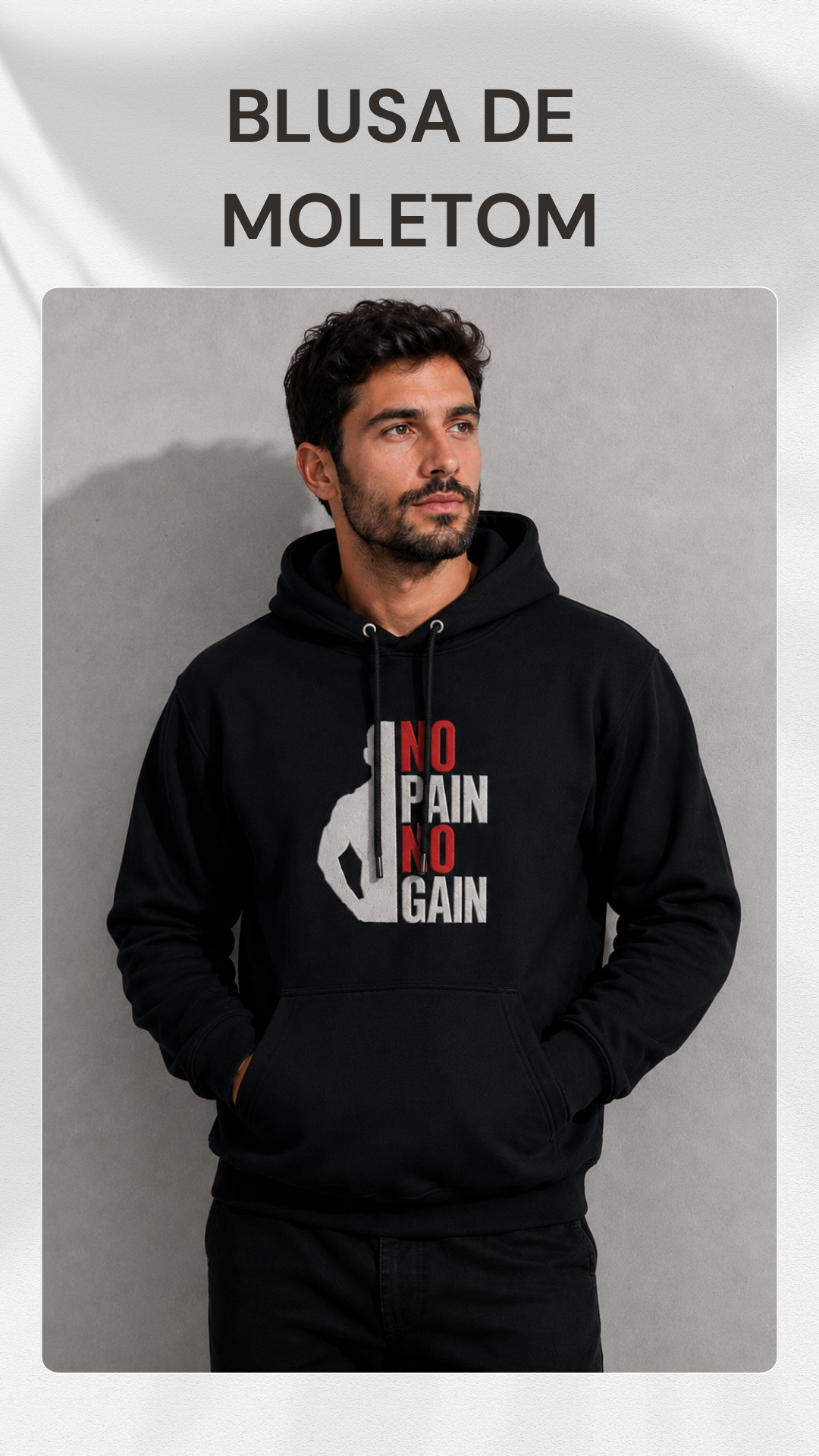 Blusa de moletom com bordado